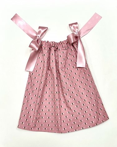 BLUSH BEES- Handmade Infant/Toddler Dress/Blouse    SIZE: 18-24MO
