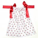 CHERRIES- Handmade Infant/Toddler Dress/Blouse    SIZE: 12-18MO