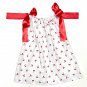 CHERRIES- Handmade Infant/Toddler Dress/Blouse    SIZE: 6-12MO