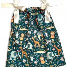ZOO ANIMALS- Handmade Infant/Toddler Dress/Blouse     SIZE: 18-24MO