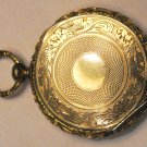 Antique Victorian Gold Filled Locket Charm with TIntype