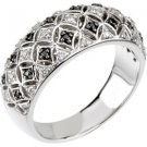 1/5 ct tw Black & White Diamond Ring