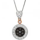 1/4 ct tw Black & White Diamond 18" Necklace