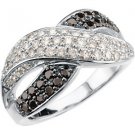 1 ct tw Black & White Diamond Ring