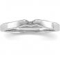 2.5mm 14k White Gold Band for Tulipset Solitaire