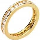 1.25 CT TW Round Diamond 14k Yellow Gold Eternity Band