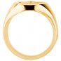 Gents Signet Ring with Fleur-de-lis, 14K Gold