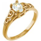 Precious Gift Youth Birthstone Rings, 14K Gold