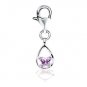 Bfly CZ Birthstone Charm