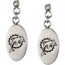 Miami Dolphins Logo Dangle Earrings