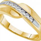 0.25CT DIAMOND FASHION MENS BAND, 14KYG