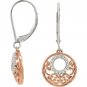 1/8 ct tw Diamond Lever Back Earrings