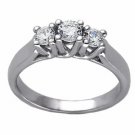.50 CT TW Diamond 14k White Gold Anniversary Ring