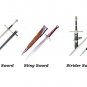 LOTR ARAGORN STRIDER SWORD,ANDURIL SWORD, STING SWORDS SET OF 3PCS