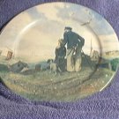 COLLECTIBLE PLATE TOLEWARE ROCKWELLS "LOOKING OUT TO SEA"