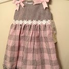 New Rear Editions Checkered Seersucker Sundress - 24M