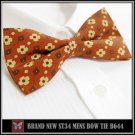 BRAND NEW BRICK RED BROWN BEIGE VINTAGE MEN'S TUXEDO BOW TIE B644
