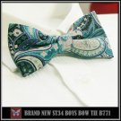 *BRAND NEW*MULTI-COLORED PAISLEY COTTON UNIQUE TUXEDO BOYS BOW TIE B771