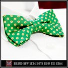 *BRAND NEW* SMALL FLOWERS LUXURY GREEN BOYS BOWTIE B364