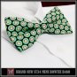 *BRAND NEW* FLORAL DOTS BLACK UNIQUE MENS TUXEDO BOW TIE B460