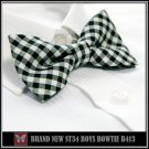 *BRAND NEW* BLACK&WHITE CHECKED TINY&CUTE TUXEDO BOYS BOW TIE B413