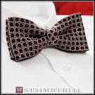 *BRAND NEW* BROWN TONE&TONE JACQUARD MENS BOWTIE B144