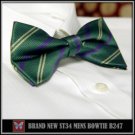 *BRAND NEW*PURPLE&BEIGE STRIPE JACQUARD MEN BOWTIE B247