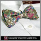 *BRAND NEW*MULTICOLOR PAISLEY PRINTING MENS BOWTIE B384