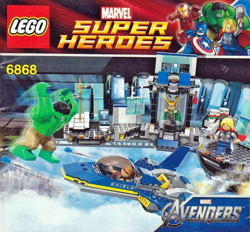 LEGO MARVEL Hulk's Helicarrier Breakout 6868 Instructions Only No ...