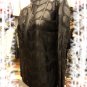 Womens Black Leather Leaf Jacket