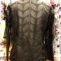 Womens Black Leather Leaf Jacket