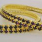 Stackable Crystal Rhinestone Bangle Bracelet 12pcs Purple
