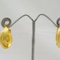 Gold Plated Double Hoop Huggie Crossover Earrings Pair