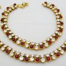 Indian Kundan Anklet Payal Ankle Foot Chain Bridal Wedding Jewelry