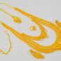 Gold Plated Indian Rani Haar Necklace Long Filigree Layered Antique Jewelry Set