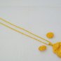 Traditional Gold Plated Filigree Chain Pendant Necklace Indian Jewellery Set