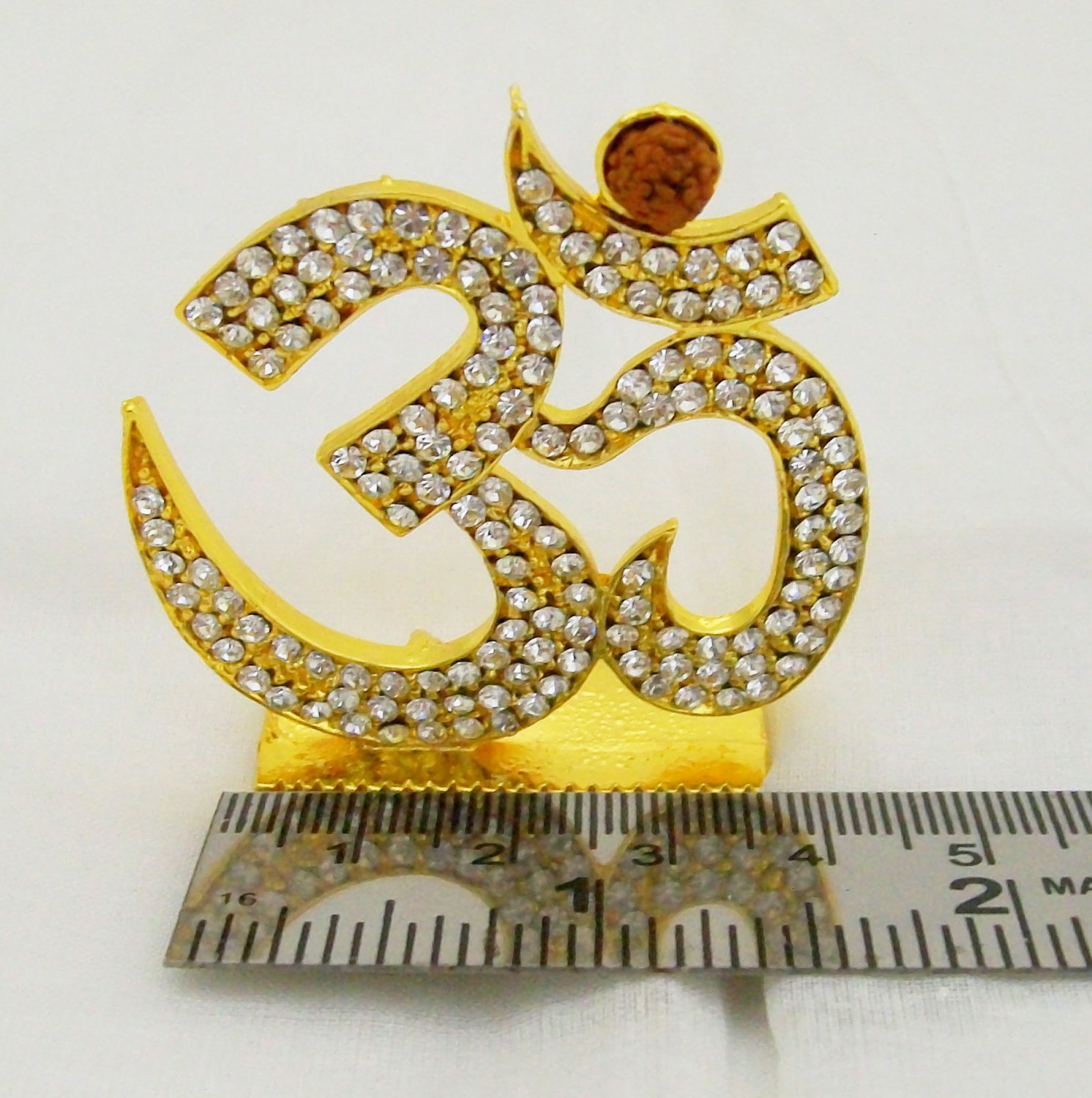 Om Design Symbol for Car Dashboard God Idol Yantra Decoration Item Home Mandir Puja Room Hindu India
