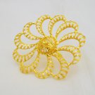 Indian Filigree Gold Plated Ring Big Bridal Wedding Marriage Engagement Jewelry