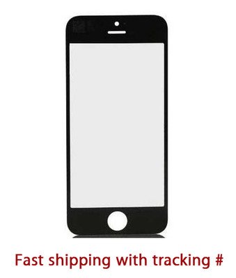 5 pieces iPhone 5 Front Display Black Outer Glass Lens Assembly Replacement Part