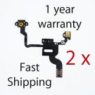 2 x Flex Cable Proximity Sensor Power Button Apple iPhone 4 GSM REPLACEMENT PART