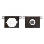 IPHONE 4 4S White + Mat Menu Home Button Key Cap REPLACEMENT REPAIR PART