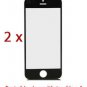 2 x new iPhone 5 Front Display Black Outer Glass Lens Assembly Replacement Part