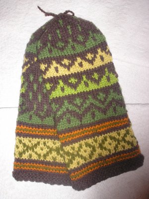 Hand-knitted gloves for women, mittens