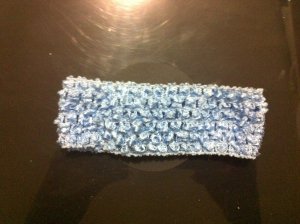 Light Blue Crochet Headband