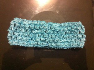 Dark Blue Crochet Headband