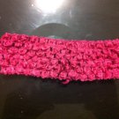 Dark Pink Crochet Headband