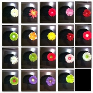 Black Flower Hats