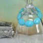 Natural Turquoise Gemstone Oval Bead Bracelet Handmade