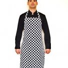 L&G Uniforms CHEF'S pack 2 pants trousers 3 B&W check bib aprons