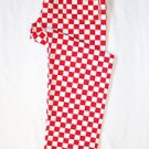 RED&WHITE CHECK chef pants (trousers)  L&G London Uniforms 2 Extra Large XXL